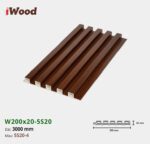 Lam Nhựa PVC 3 Sóng Cao W200x20 Iwood 5S20-4