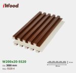 Lam Nhựa PVC 3 Sóng Cao W200x20 Iwood 5S20-4