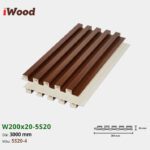 Lam Nhựa PVC 3 Sóng Cao W200x20 Iwood 5S20-4