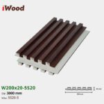 Lam Nhựa PVC 3 Sóng Cao W200x20 Iwood 5S20-5