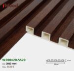 Lam Nhựa PVC 3 Sóng Cao W200x20 Iwood 5S20-5
