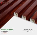 Lam Nhựa PVC 3 Sóng Cao W200x20 Iwood 5S20-6