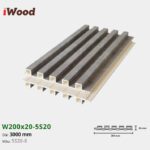 Lam Nhựa PVC 3 Sóng Cao W200x20 Iwood 5S20-8