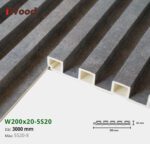 Lam Nhựa PVC 3 Sóng Cao W200x20 Iwood 5S20-8