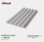 Lam Nhựa PVC 3 Sóng Cao W200x20 Iwood 5S20-9