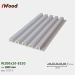 Lam Nhựa PVC 3 Sóng Cao W200x20 Iwood 5S20-9