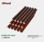Lam Nhựa PVC 3 Sóng Cao W200x20 Iwood 5S20