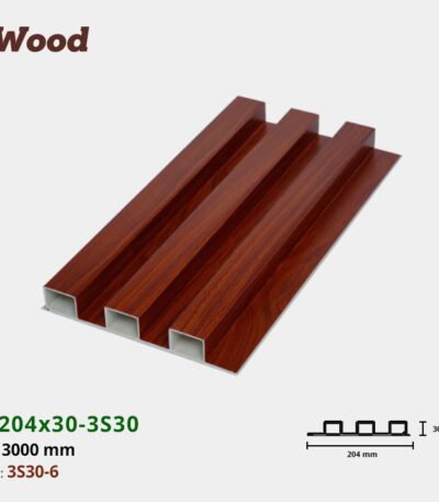 Lam Nhựa PVC 3 Sóng Cao W204x30 Iwood 3S30-6