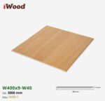 Nhựa PVC Vân Gỗ W400x9 Iwood W40-1