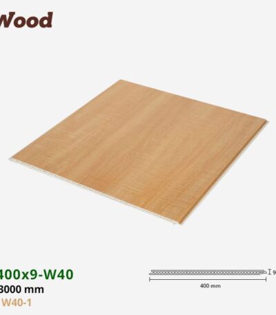 Nhựa PVC Vân Gỗ W400x9 Iwood W40-1