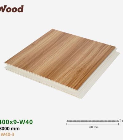 Nhựa PVC Vân Gỗ W400x9 Iwood W40-3