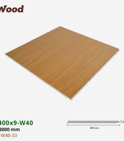 Nhựa PVC Vân Gỗ W400x9 Iwood W40-33