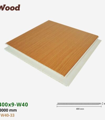 Nhựa PVC Vân Gỗ W400x9 Iwood W40-33
