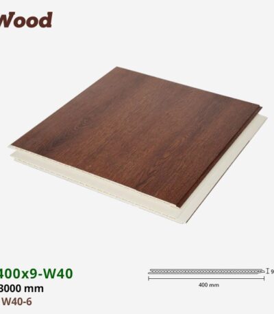 Nhựa PVC Vân Gỗ W400x9 Iwood W40-6