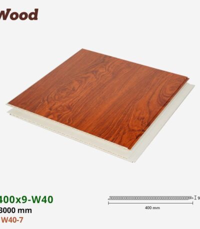 Nhựa PVC Vân Gỗ W400x9 Iwood W40-7