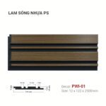 Tấm Ốp Nhựa Lam Sóng PS Vân Gỗ PWI-01