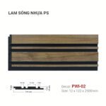 Tấm Ốp Nhựa Lam Sóng Vân Gỗ PWI-02