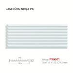 Tấm Ốp Lam Sóng Nhựa PS Trang Trí PWK-01
