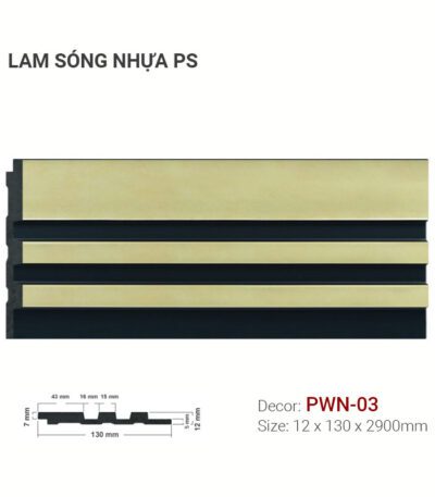 Lam Sóng Nhựa PS PWN-03 12x130mm