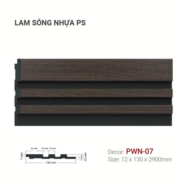 Lam Sóng Nhựa PS 130×12 PWN-07