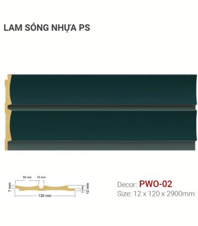 Lam Sóng Nhựa PS PWO-02 Trang Trí