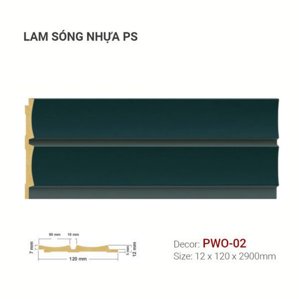 Lam Sóng Nhựa PS PWO-02 Trang Trí