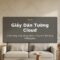 Giấy dán tường Cloud - họa tiết trừu tượng mềm mại, bảng màu pastel thư thái
