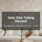 Giấy dán tường Decent Hàn Quốc - giấy vinyl chống ẩm mốc, bền màu, dễ vệ sinh