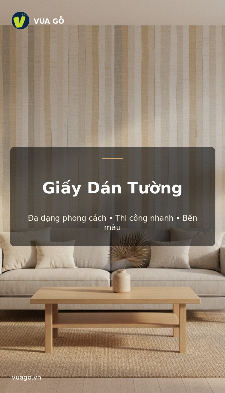 Bộ sưu tập giấy dán tường Vua Gỗ - giải pháp trang trí tường đa phong cách