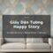 Giấy dán tường Happy Story - họa tiết ngộ nghĩnh, màu tươi sáng, kể chuyện hạnh phúc