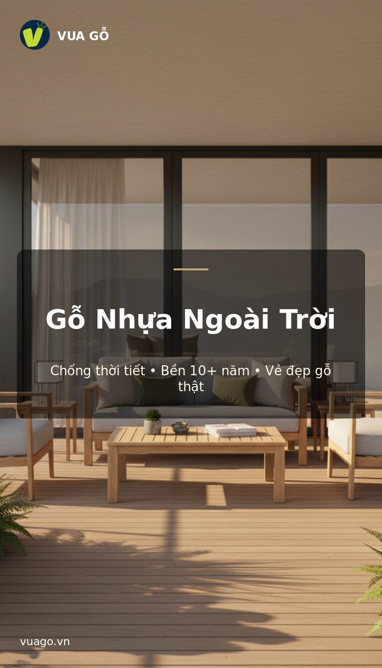 Gỗ nhựa WPC ngoài trời Vua Gỗ - bền với thời tiết, ấm áp như gỗ tự nhiên