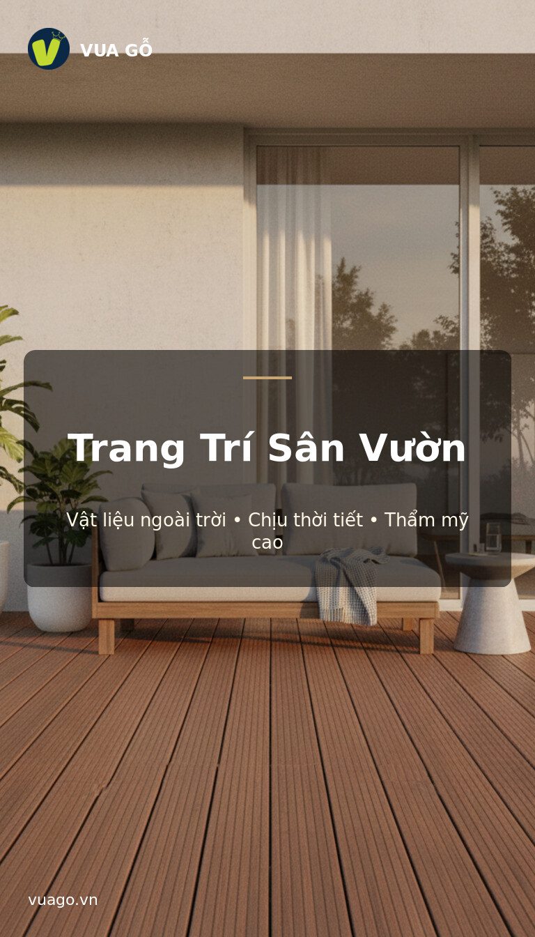 Giải pháp trang trí sân vườn Vua Gỗ - sàn, hàng rào, lam che nắng gỗ nhựa ngoài trời