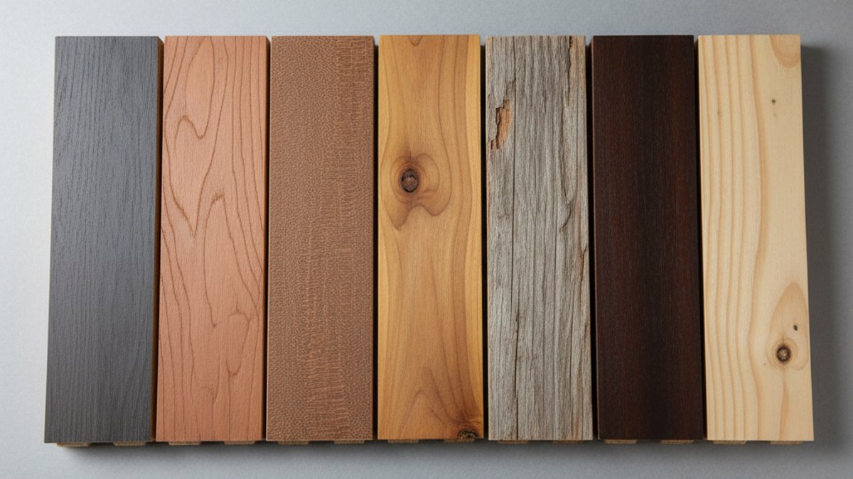 Mẫu Gỗ Nhựa Wpc Và Gỗ Tự Nhiên Ngoài Trời