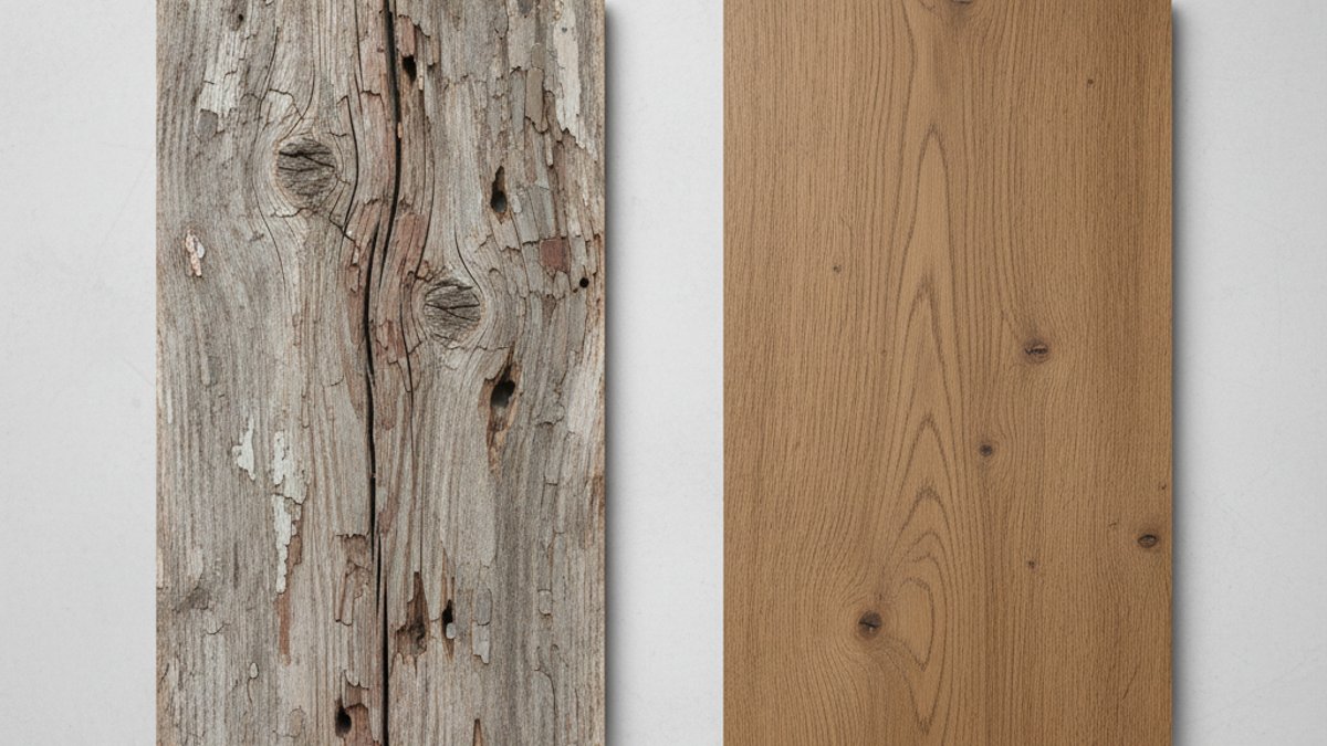 Sự Khác Biệt Giữa Gỗ Tái Chế Và Sàn Gỗ Công Nghiệp Giả Cũ