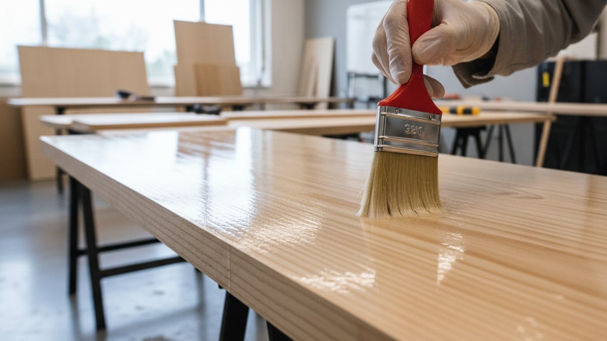 Thợ Thi Công Sơn Phủ Bảo Vệ Gỗ