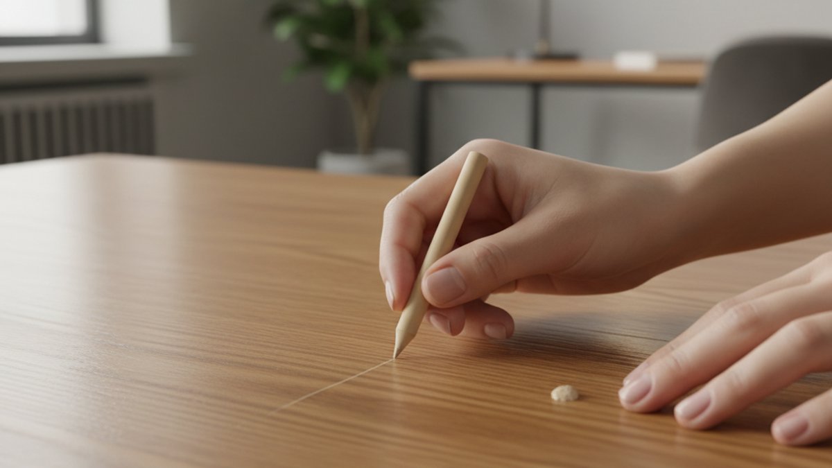 Sửa Chữa Vết Xước Trên Gỗ Bằng Bút Chuyên Dụng