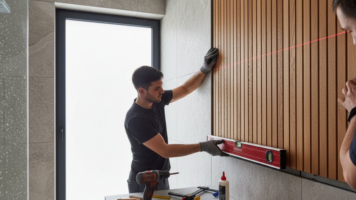 Thi Công Ốp Gỗ Tường Phòng Tắm Chuyên Nghiệp