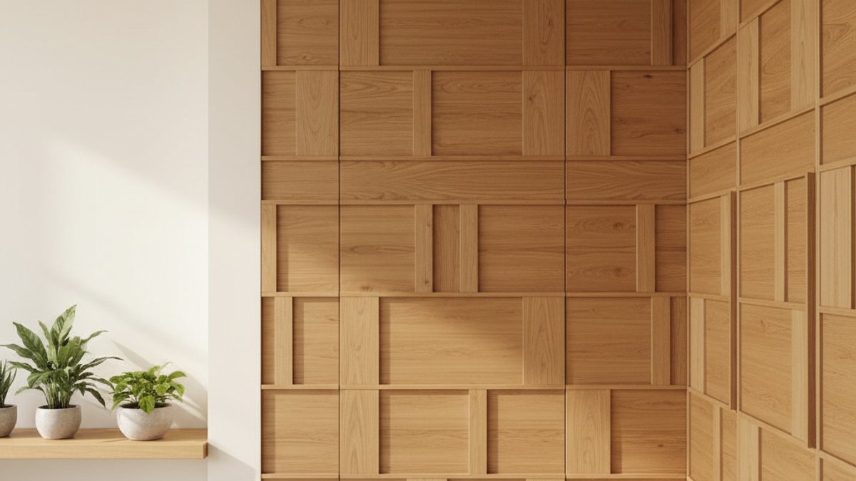 Vua Gỗ: Ứng Dụng Gỗ Sáng Tạo Nâng Tầm Không Gian Sống Ngoài Sàn &Amp; Tường Truyền Thống Tủ Quần Áo Hiện Đại Với Cánh Cửa Ốp Gỗ Họa Tiết