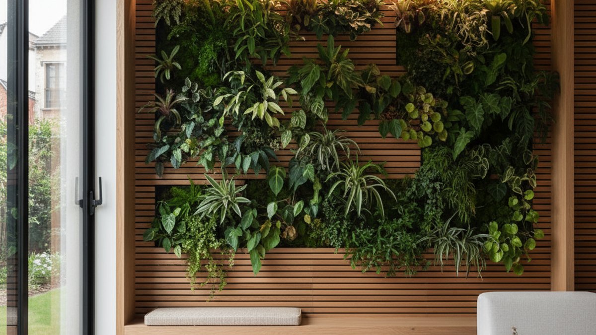Vua Gỗ: Ứng Dụng Gỗ Sáng Tạo Nâng Tầm Không Gian Sống Ngoài Sàn &Amp; Tường Truyền Thống Vườn Thẳng Đứng Trong Nhà Với Khung Gỗ Và Cây Xanh