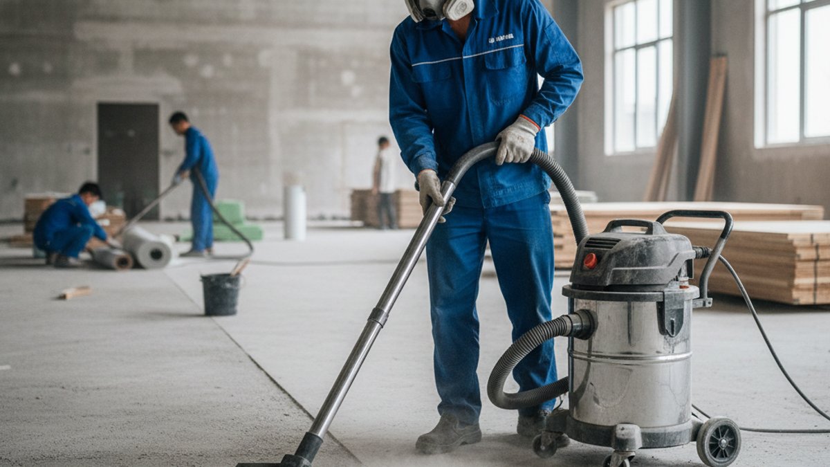 Máy Hút Bụi Công Nghiệp Làm Sạch Nền Nhà